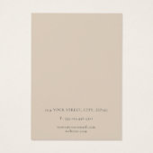 パステルフラット山のイヤリングディスプレイカード (裏面)