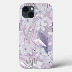 パステルフラミンゴジャングルラブ4 #art #tropical iPhone 13ケース