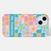 パステルフラワーのオーダーメイド Case-Mate iPhoneケース (裏面 (横))