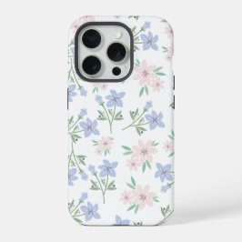 パステルフラワーの背景 iPhone 15 PROケース
