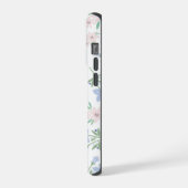 パステルフラワーの背景 iPhoneケース (左側面)