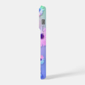 パステルフラワーアンド蝶 iPhoneケース (左側面)