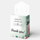 パステルフラワーエレガンス：セージグリーン結婚フローラ フェイバーボックス (オープン)