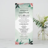 パステルフラワーエレガンス:セージグリーン結婚フローラ プログラム (スタンド正面)