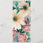 パステルフラワーエレガンス:セージグリーン結婚フローラ プログラム (裏面)