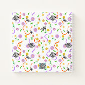 パステルフラワーオレンジスワーズバタフライジャーナル ノートブック (裏面)