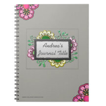 パステルフラワーオンソフトウォームグレーパーソナライズされた(Pastel Flowers on S