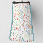 パステルフラワーガーデンパターン ゴルフヘッドカバー (回転90)