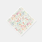 パステルフラワーガーデンパターン スタンダードカクテルナプキン (角)