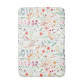 パステルフラワーガーデンパターン バスマット (正面縦)