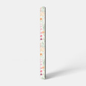 パステルフラワーガーデンパターン SAMSUNG GALAXYケース (左側面)