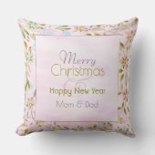 パステルフラワークリスマス装飾用クッション クッション (正面)