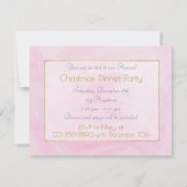 パステルフラワークリスマス4.25x5.5招待状 招待状 (裏面)
