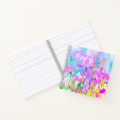 パステルフラワーズインフィールドパステルカラー ノートブック (内部)
