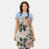 パステルフラワーズエプロン エプロン (着用した状態)