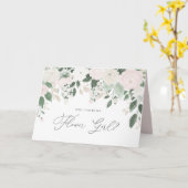 パステルフラワーズグリッターは私のフラワーガール カード (黄色い花)