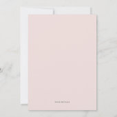 パステルフラワーズグリッター女の子ベビーシャワー 招待状 (裏面)