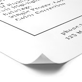 パステルフラワーズサロン価格表ポスター ポスター (角)