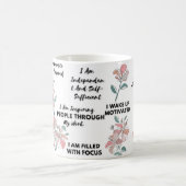 パステルフラワーズセルフラブ コーヒーマグカップ (中央)