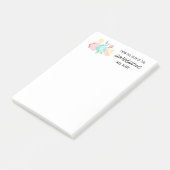 パステルフラワーズデスクから先生 ポストイット (アングル)