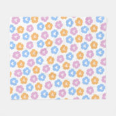 パステルフラワーズフリースブランケット フリースブランケット (正面(横))