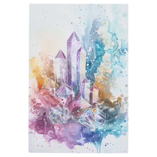 *~*パステルフラワーズフローラマンダラクリスタルSC3 メタルプリント (正面)