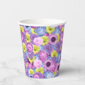パステルフラワーズ紙カップ 紙コップ (正面)