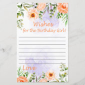 パステルフラワーズ誕生日の女の子を願う (正面)