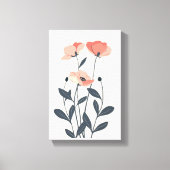 パステルフラワーズ キャンバスプリント (正面)