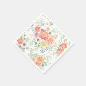 パステルフラワーズ スタンダードカクテルナプキン (角)