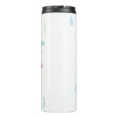 パステルフラワーズ |名前モノグラム タンブラー (裏面)