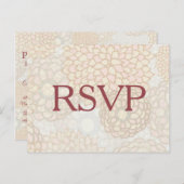 パステルフラワーズRSVP インビテーションポストカード (正面/裏面)