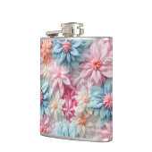 パステルフラワーデザイン フラスク (左)