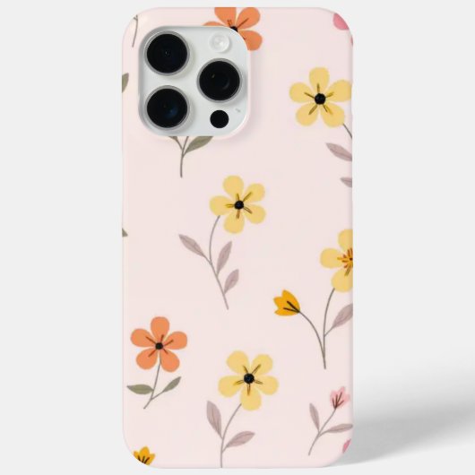 パステルフラワーハイビスカス iPhone 15 Case-Mate iPhoneケース (裏面)