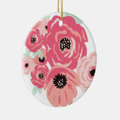 パステルフラワーバンチ セラミックオーナメント (右)