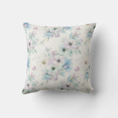 パステルフラワーパターンの花束 クッション (裏面)