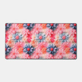 パステルフラワーパターン デスクマット (正面)