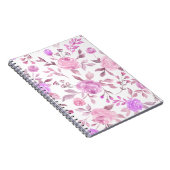 パステルフラワーパターン ノートブック (右側)
