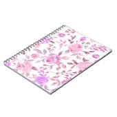 パステルフラワーパターン ノートブック (左側)