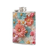 パステルフラワーパターン フラスク (左)