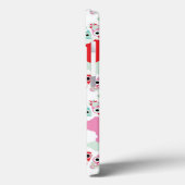 パステルフラワーフクロウ背景模様 Case-Mate iPhoneケース (裏面 / 左)