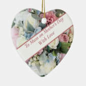 パステルフラワーブーケ セラミックオーナメント (右)