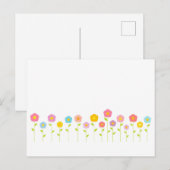 パステルフラワーポストカード ポストカード (正面/裏面)