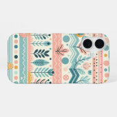 パステルフラワー携帯ケース iPhone 16ケース (裏面横)