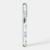 パステルフラワー背景 iPhoneケース (右側面)