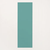 パステルフランギパニプルメリアフラワーズオンティール（緑がかった色） ヨガマット (裏面)