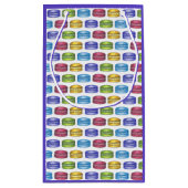 パステルフランスのマカロンクッキーベーカリーパストリーショップ スモールペーパーバッグ (裏面)