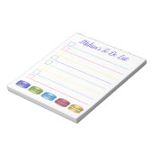 パステルフランスのマカロンクッキーベーカリーパティシシェフ ノートパッド (回転)