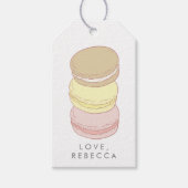 パステルフランスのマカロン ギフトタグ (正面)