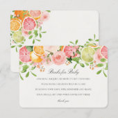 パステルフルーツフラワー カットベイビー 挿入ページ エンクロージャーカード (正面/裏面)